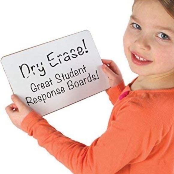 NWT Really Good Stuff Mini Dry Erase Boards- Set of 12 - size 6" x 9" - Picture 3 of 5